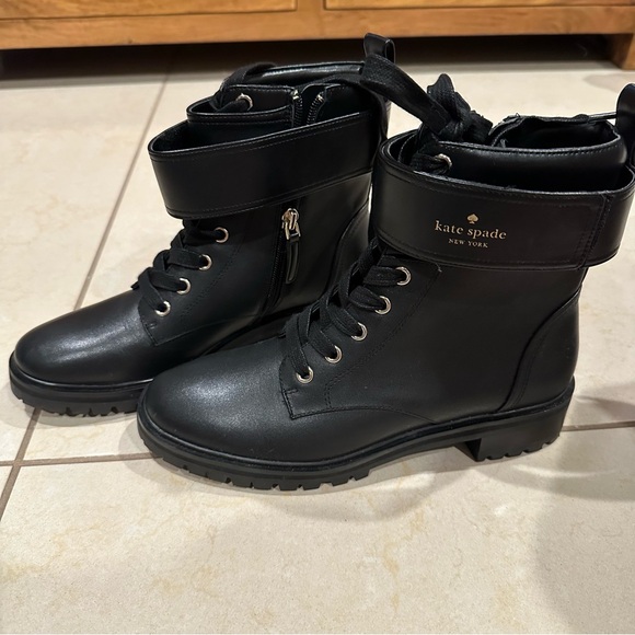 kate spade new york combat boots